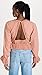 Free People Women's Megan Crochet Top, Coral Sand, Pink, XS