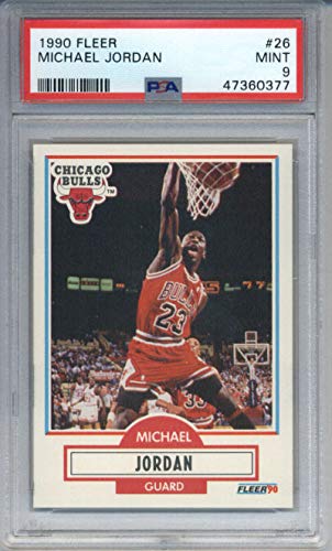 Michael Jordan Card 1990-91 Fleer #26 PSA 9