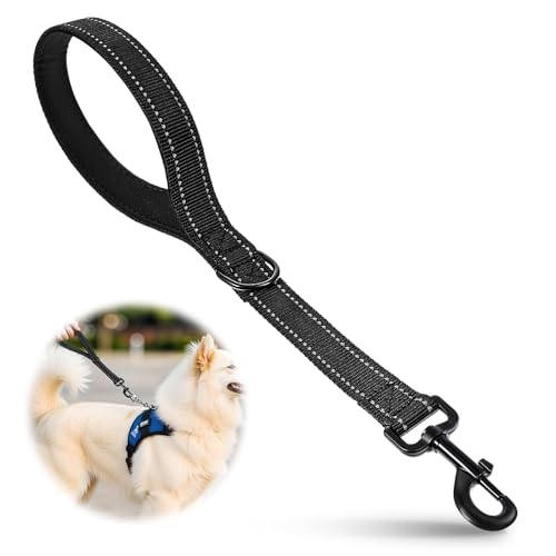 Wanmu Hundeleine Kurz, Kurzführer Hund 45 cm Übungsleine Kurzleine Hund Nylon Hundeleine für Mittlere Große Hunde