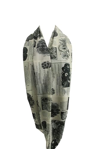 Etwoa Flower Magazine Pages Design Infinity scarf Circle scarf Loop Scarf4