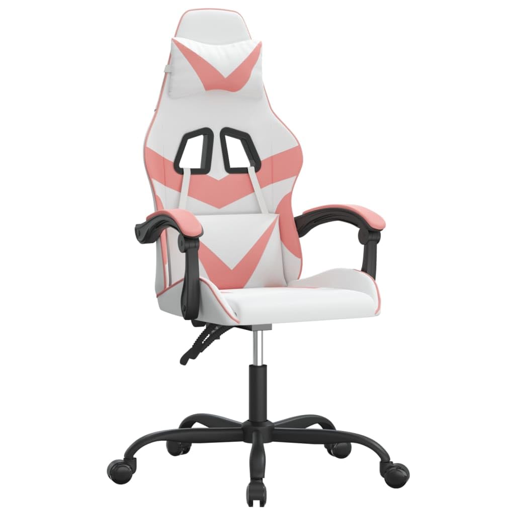 Générique Chaise de Jeu pivotante Blanc et Rose Similicuir,Meubles,Fauteuils et chaises,Chaises de Jeux,Rose,14.55 KG,349552