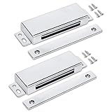 114 lbs Heavy Duty Stainless Steel Magnetic Catch Cabinet Metal Catches for Pantry Door, Outdoor Gat