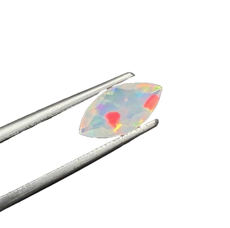 Opale éthiopienne AAA cabochon ovale 12x6 mm pierre naturelle multi-feu haut de gamme