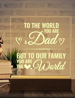 KAAYEE Gifts for Dad, Night Light Gifts for Daddy Christmas Xmas, Fathers Day Birthday Presents for Dad, Dad Gifts from Son and Daughter (to dad)