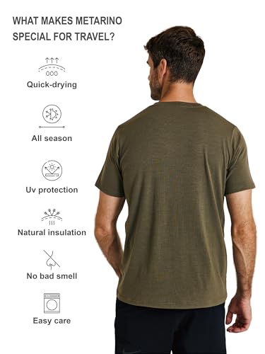 METARINO Men’s Merino Wool T-Shirt Short Sleeve Athletic Tees Lightweight Base Layer Undershirt for Running,Workout3
