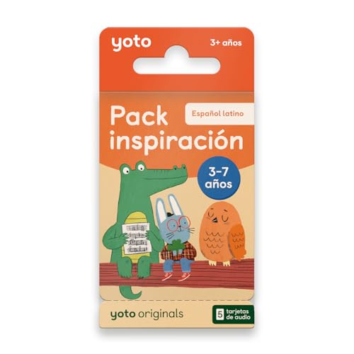 YOTO Pack inspiración 3-7 años, Kids Latin American Starter Pack for Use with Player & Mini All-in-1 Audio Player, Fun Educational Screen-Free Listening with Stories Music Activities & Make Your Own
