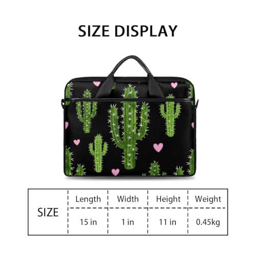 Bolso para laptop con diseño cactus para mujer y hombre miniatura 2