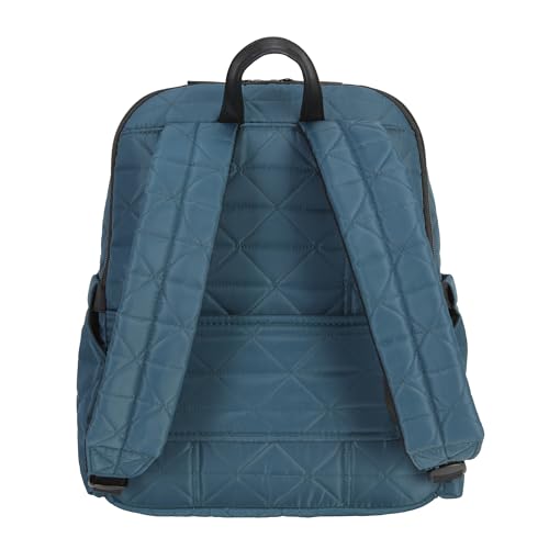 Image of Kenneth Cole REACTION Emma Women's Backpack 15 inch Laptop Bag for Work and Travel, Deep Teal