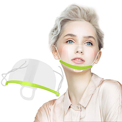 Preisvergleich Produktbild Amphia 50 x Gesichtsvisier Kunststoff,Transparent VisierSafety Gesichtsschutzschild Gesichtsschutz Schutzvisier - Essen Hygiene Spezielle Anti-Saliva Gesichtsschutzschirm