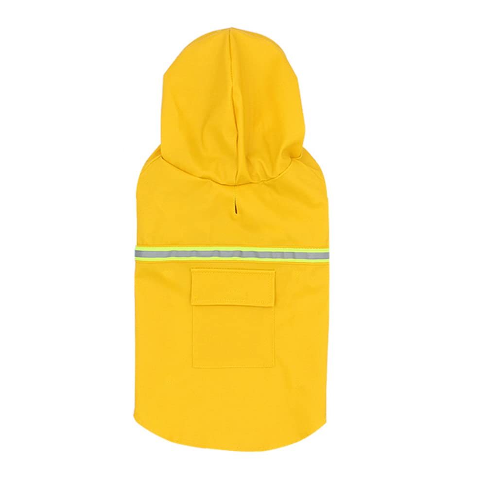 płaszcz przeciwdeszczowy dla psa, Płaszcz przeciwdeszczowy dla zwierząt Ubrania psów Wodoodporny kostium dużego psa Golden Outdoor Pet Supplies(Yellow,3XL)