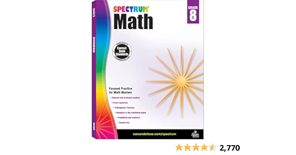 Amazon.com: Spectrum 8th Grade Math Workbook, Geometry ...