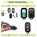 Key Fob Shell Case for Toyota 4Runner 1999 2000 2001 2002 2003 2004 2005 2006 2007 2008 2009/Sequoia 2001-2007 HYQ12BBX HYQ12BAN HYQ1512Y 4 Button Keyless Entry Remote Car Key Pad Cover Replacement