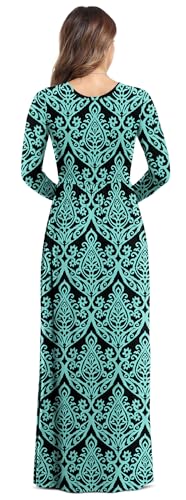 Image of VIISHOW Women's Long Sleeve Loose Plain Maxi Dresses Casual Long Dresses with Pockets