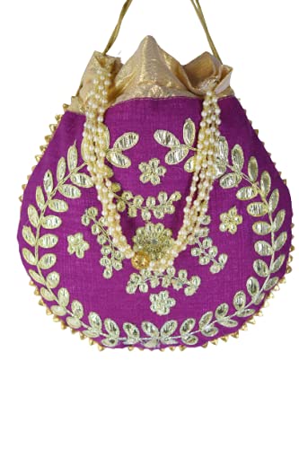 Mujeres Potli Gota Patti Beautiful And Women By Indian Collectible, Multi