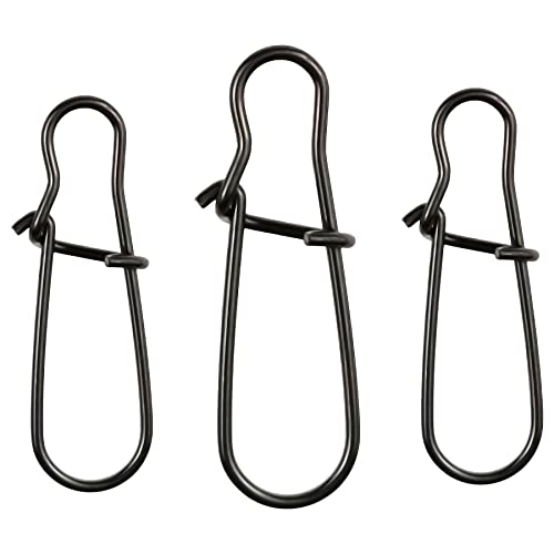 Stringease Tackle Stay-Lok Snap Fishing Terminal Tackle Stay Lok Leader Snaps [20 - Pack] (#3-150 lb.)
