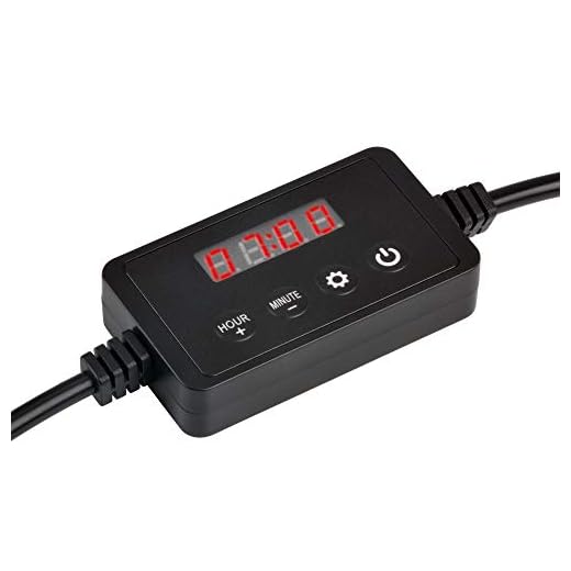 NICREW Single Channel LED Light Timer, LED Digital Dimmer for ClassicLED, ClassicLED Plus, SkyLED, BrightLED and Other Lights with Standard 2.5mm/2.1mm Power Connectors