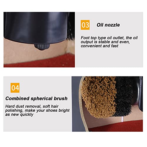 Automatic Induction Shoe Polisher Vertical Household Shoe Polisher Stainless Steel Electric Shoe Polisher Shoe Brush Machine (Color : Silver, Size : One Size) #TOP7