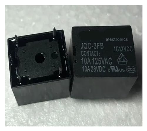 Relé electromecánico JQC-3FB-S 024-1Z11 de 24V con 5 pines para automatización casera