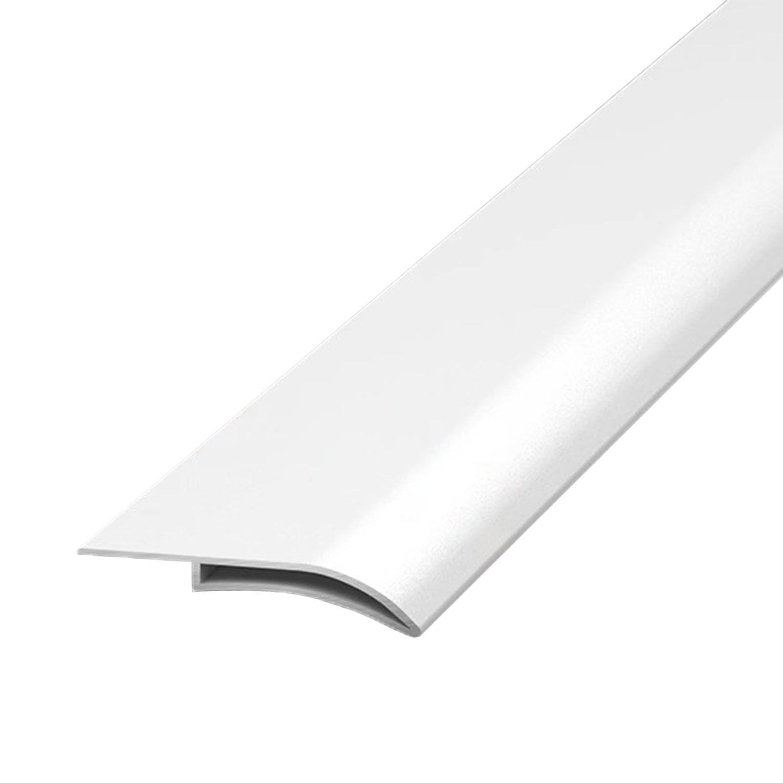 Aluminiowa listwa ociekowa 40 mm, odporna na warunki atmosferyczne, listwa okapowa na patio i ściany zewnętrzne, trwała listwa krawędziowa rynny (biała) dla lepszej ochrony i stylu