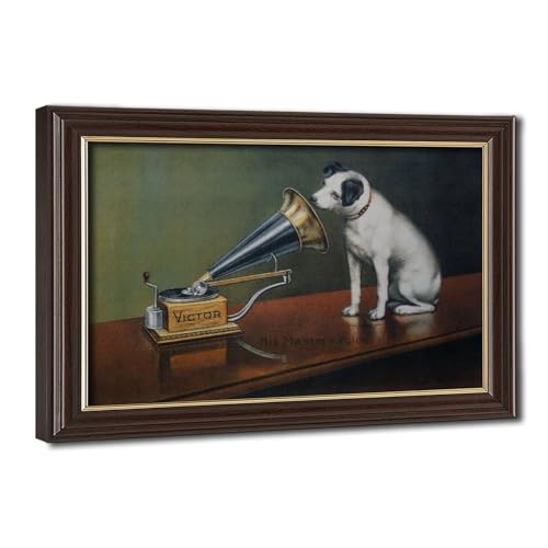 Impression sur toile His Master's Voice Francis Barraud pour bureau 61x91 cm