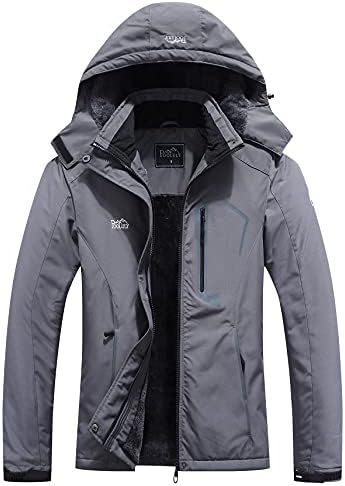 Pooluly Women's Ski Jacket Warm Winter Waterproof Windbreaker Hooded Raincoat Snowboarding Jackets