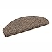 Produktbild Carpido hochwertige Stufenmatte rutschfest beige halbrund 28x65 cm  Treppenschutz schmutzabweisend - Treppenmatten strapazierfähig & pflegeleicht 1 Stück