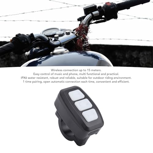 Télécommande Bluetooth smartphone commande musicale étanche bouton volant moto - 4