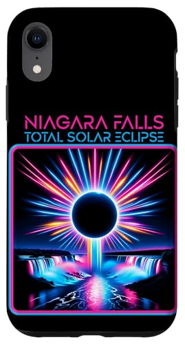 Carcasa para iPhone XR 2024 Solar Eclipse Niagara Falls Totality Event Souvenir