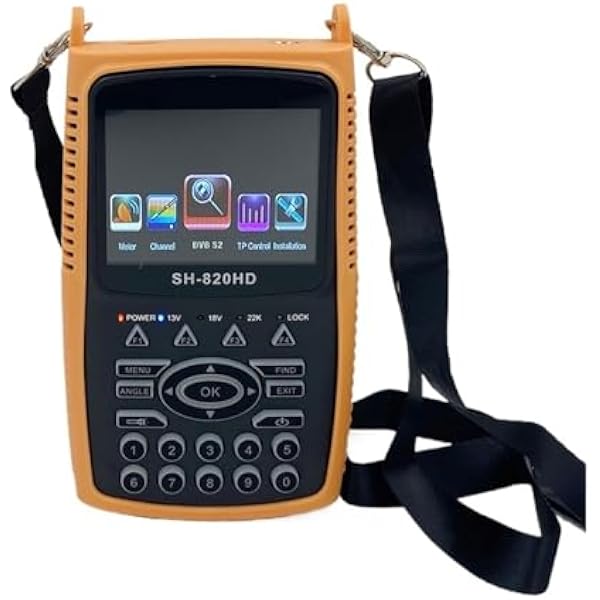 Cyfrowa wizjer satelitarny Miernik siły sygnału DVB-S2 z wyświetlaczem LCD Tester kamery CCTV AHD TVI CVI Do instalacji antenowej(820HD-S2)