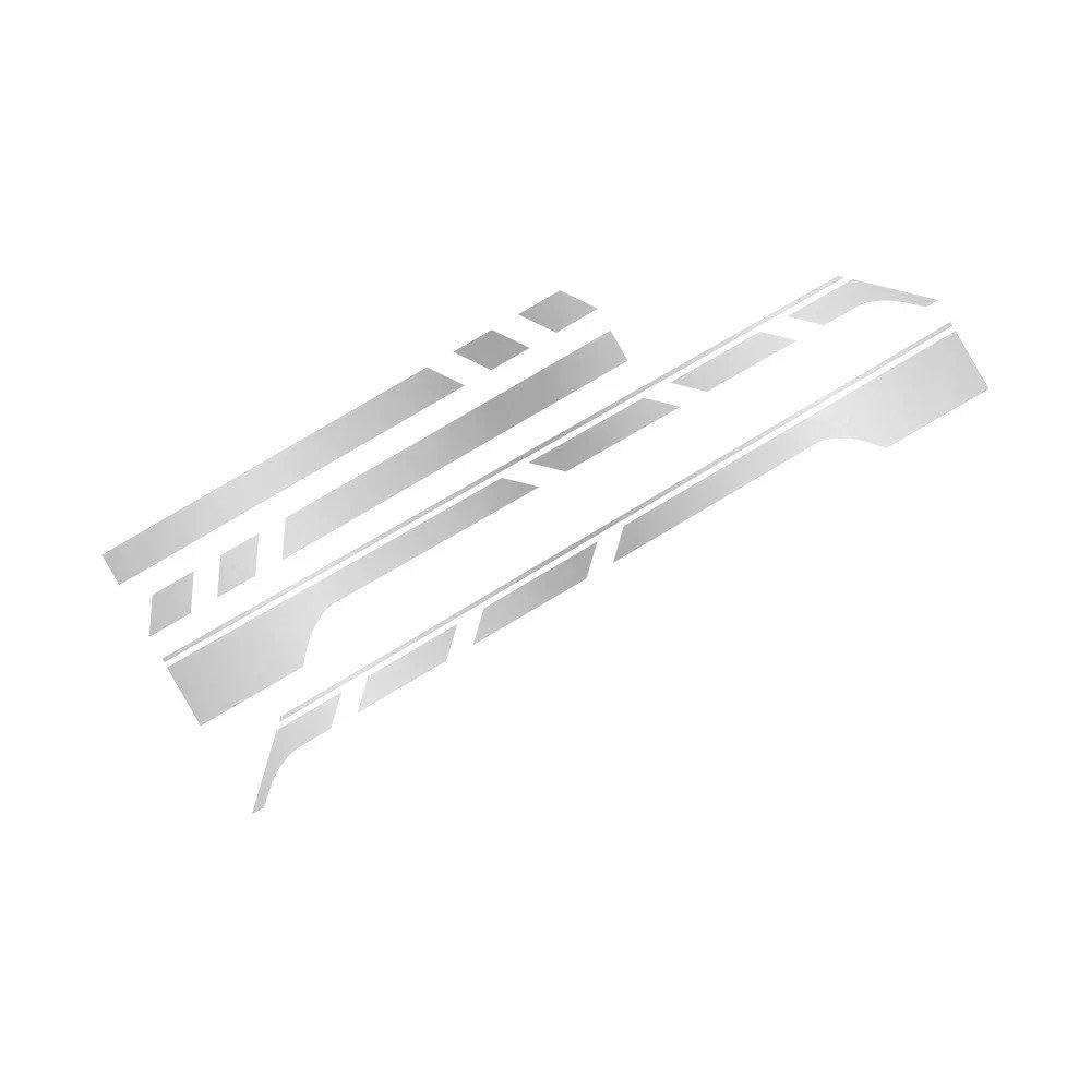 Dabhuoc Matt Silver For Citroen Camper Minivan Car Door Side Waist Line Decals Auto Tuning Accessories(,Xs)