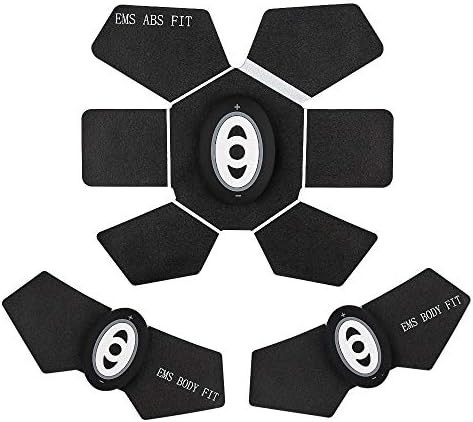 Landnics Abdominal Toning Belt, Muscle Toner EMS Abs Trainer Wireless Body Gym Workout Home Office Fitness Equipment for Abdomen/Arm/Leg Training Men Women