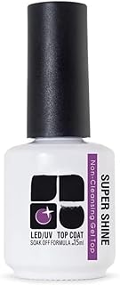 مجموعة طلاء أظافر علوي جل فائق اللمعان لجهاز تجفيف الأظافر ليد بالأشعة فوق البنفسجية، مجموعة طلاء قاعدة وطلاء علوي لامع يدوم طويلاً وقابل للغسيل من أونو، 15 مل