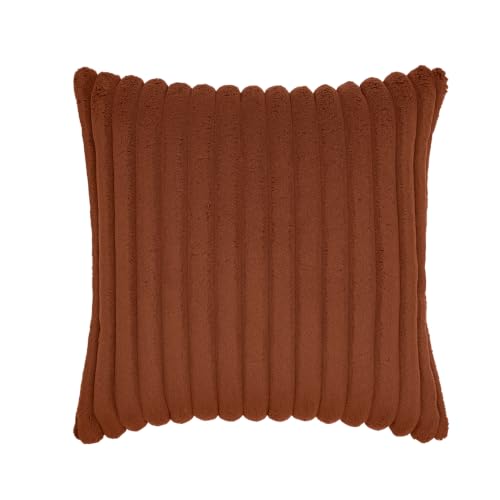 Image of Wakefit Designer Cushion Cover | 16x16 inch | Super Soft Durable Fabric | Machine Washable | Pack of 1 | Aura Terracotta