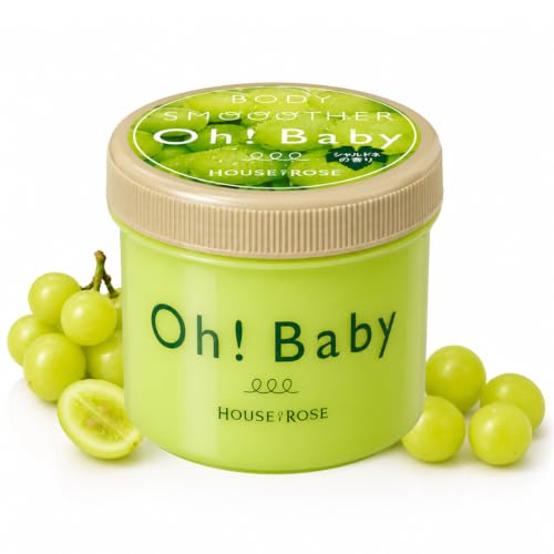 HOUSE OF ROSE ハウスオブローゼ Oh!Baby ボディスムーザー CH シャルドネの香り 200g ボディスクラブ シャルドネ 角質ケア 温泉水成分配合 マッサージ 黒ずみ ひじ ひざ かかと