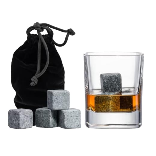 Set of 9 Grey Beverage Chilling Stones [Chill Rocks] Whiskey Stones for Whiskey and other Beverages - in Gift Box with Velvet Carrying Pouch - Made of 100% Pure Soapstone - by Quiseen