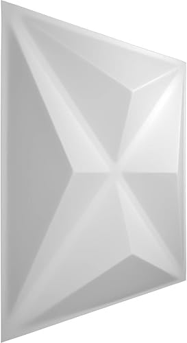 Miniatura 3 de Ekena Millwork WP12X12KEWH-CASE-10 11 78 pulgadas de ancho x 11 78 pulgadas de alto Kent EnduraWall Decorativo 3D Panel de pared cubre 9.79 pies