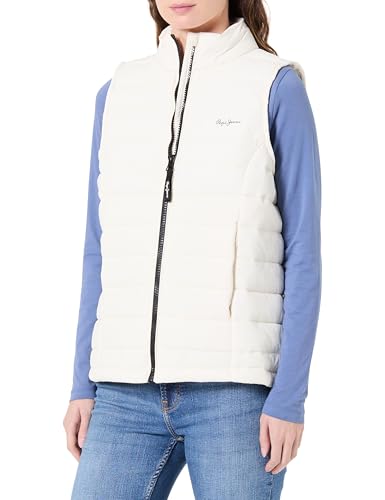 Pepe Jeans veste doudoune femme l&eacute;g&egrave;re sans manche matelass&eacute;e coupe cintr&eacute;e