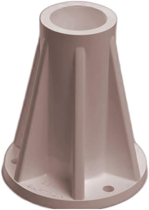 SAFTRON6 Inch Surface Mount for 1.9 Inch OD Swimming Pool Ladder or Rail, Taupe (2 Pack)