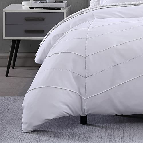 City Scene Courtney Comforter Set, King, White #TOP7