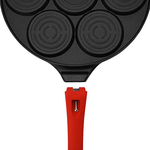 MorNon Smiley Pancake Pan Seven Hole Unique Smiley Mold Aluminum Frying Pan Non Stick Kitchen Cookware Pancake Omelette Pan With Anti-Scalding Handle Second Image MorNon Smiley Pancake Pan Seven Hole Unique Smiley Mold Aluminum Frying Pan Non Stick Kitchen Cookware Pancake Omelette Pan With Anti-Scalding Handle Second Image