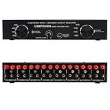 Amplifier Speaker Switcher Selector Supports 4 Input 4 Output