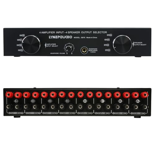 Amplifier Speaker Switcher Selector Supports 4 Input 4 Output by NYSDH - Used condition - US$113.55