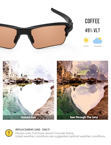 Image of BLAZERBUCK Anti Salt Replacement Lenses & Sock Kit for Oakley Flak 2.0 XL OO9188 Sunglasses