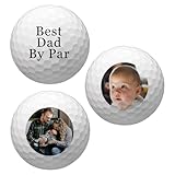 Custom Golf Balls,Personalized Golf Gift,personalized Golf Balls with Face Picture and Text Photo Logo,Gift for Golfer,Fathers Day,Husband,Groomsmen,wedding,Birthdays,Christmas (3pcs,two-sided)