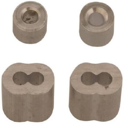 Campbell B7675444 - Casquillos y topes de cable de aluminio de 316 pulgadas, 2 unidades