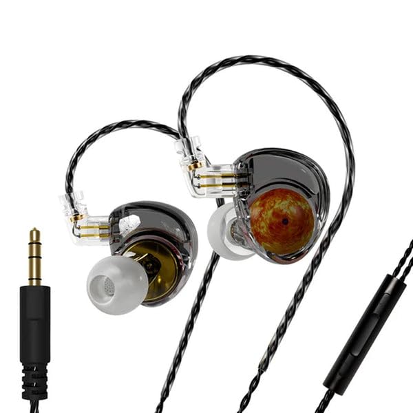 Image of ND Planet In-Ear Monitor Earphone with Mic,12mm Dynamic Driver Beryllium-Plated Wired IEM with 3.5mm jack, Harman Curve Tuning, 0.78mm 2Pin Gold-Plated Connector, Detachable 4-Core OFC Cable