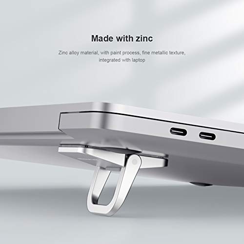 Image of Nillkin Bolster Portable Stand for Your Laptop /MacBook /Mobile Zinc Alloy Hard Heavy Duty Folding Movable Black Color