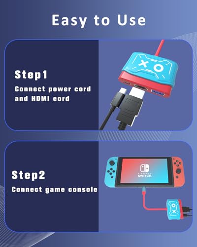 Purbhe Switch Dock For Nintendo Switch,Portable Switch Dock Replacement For Nintendo Switch Dock,Hdmi Tv Adapter,Switch Travel Dock,Nintendo Switch Accessories thumb #4