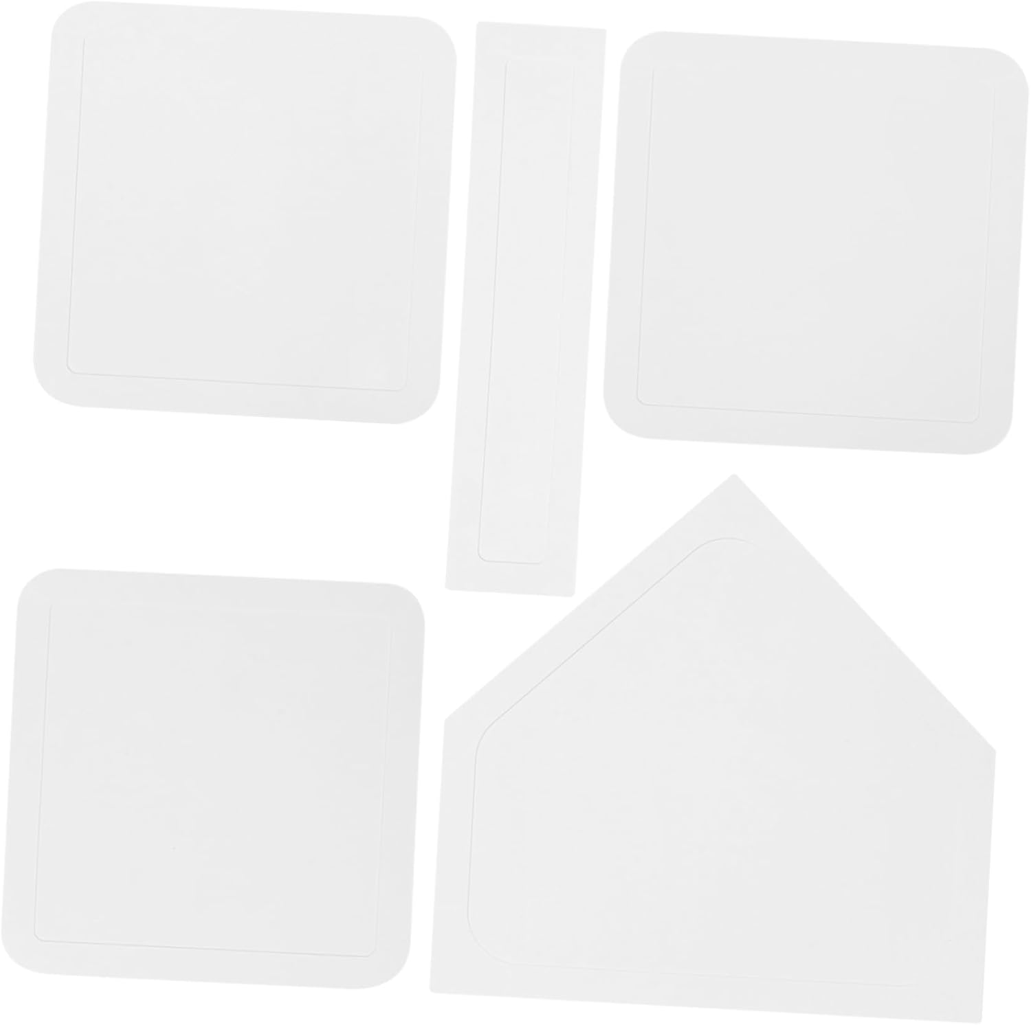 Toyvian 5pcs Baseball Softball Teeball Base Rubber Base Bag for Practice Games