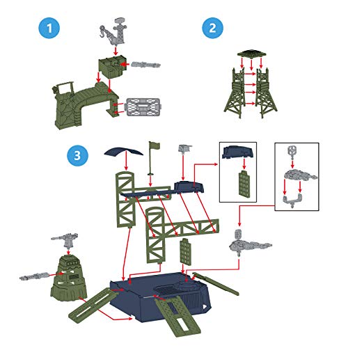 47 Pieces Military Base Set, Army Men Playset With Vehicles Accessories,Soldier Army Men And Play Map,Mini Army Toy Tank,Warplane,Helicopter Playset Plastic Christmas Toys Gifts For Kids Boys #TOP4